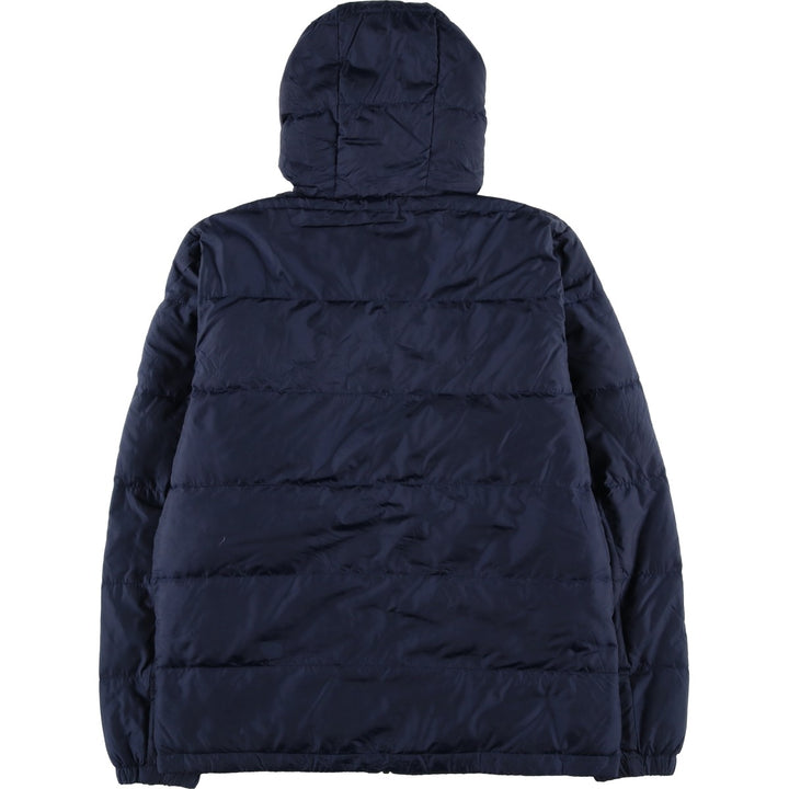 Eddie Bauer 650 Fill Power Down Parka, Men's Size Medium polyester navy blue type Vintage Second Hand