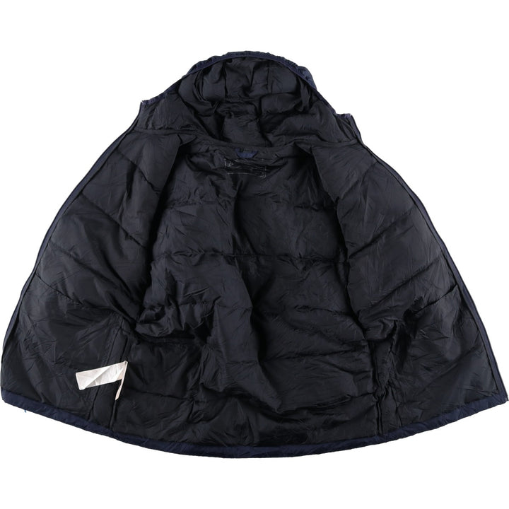 Eddie Bauer 650 Fill Power Down Parka, Men's Size Medium polyester navy blue type Vintage Second Hand