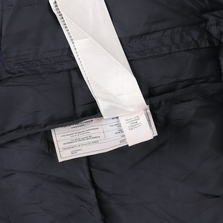 Eddie Bauer 650 Fill Power Down Parka, Men's Size Medium polyester navy blue type Vintage Second Hand