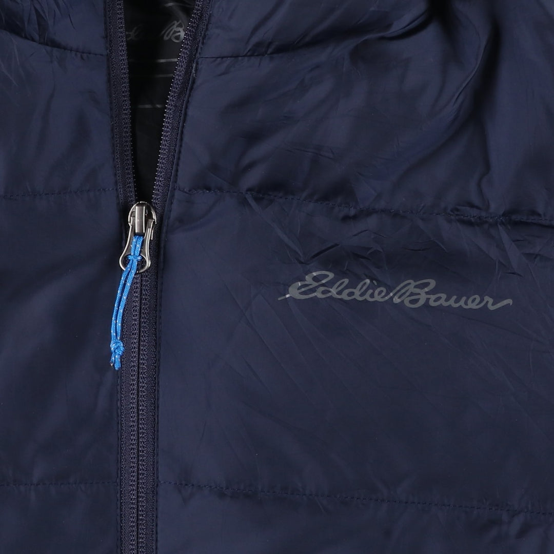 Eddie Bauer 650 Fill Power Down Parka, Men's Size Medium polyester navy blue type Vintage Second Hand