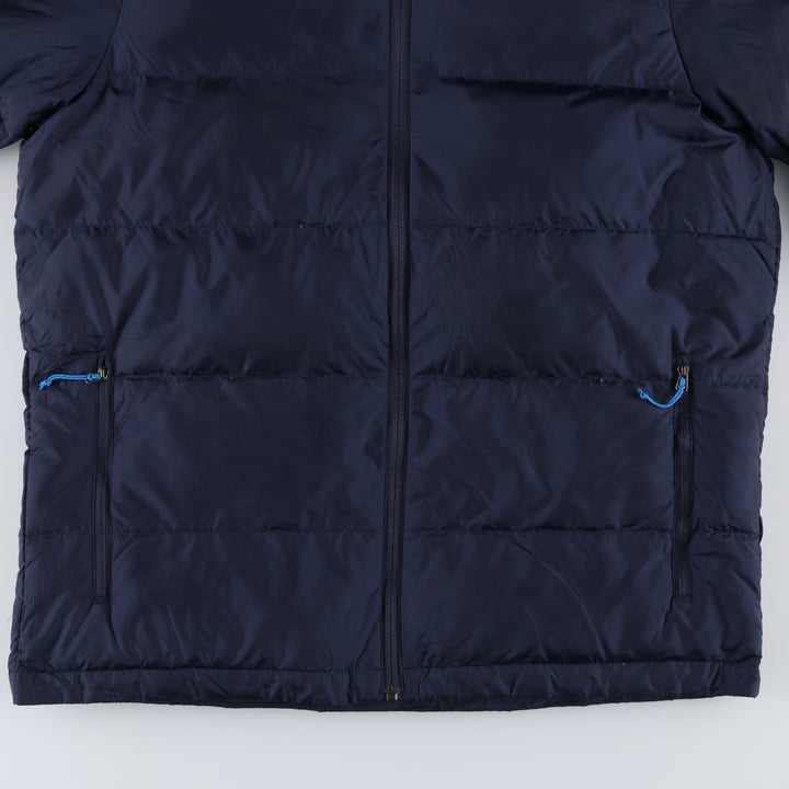 Eddie Bauer 650 Fill Power Down Parka, Men's Size Medium polyester navy blue type Vintage Second Hand