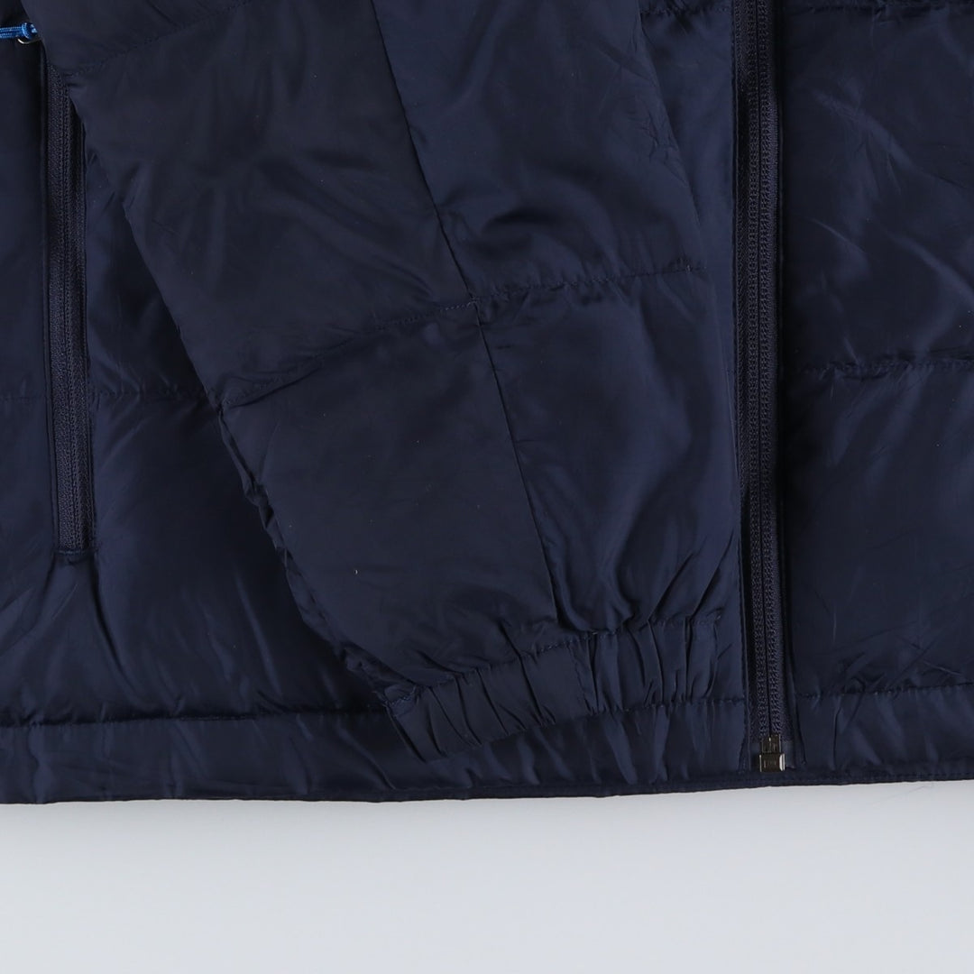 Eddie Bauer 650 Fill Power Down Parka, Men's Size Medium polyester navy blue type Vintage Second Hand