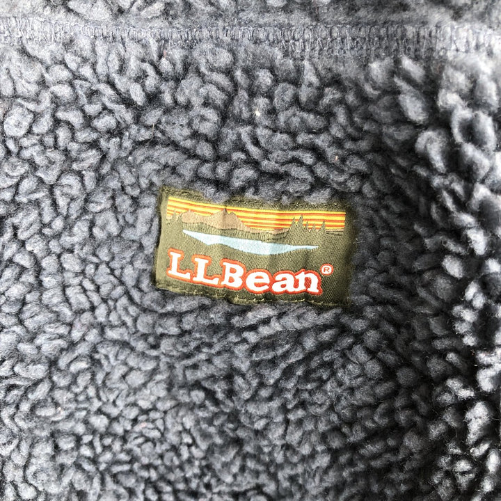 90s-00'S Vintage LL Bean Fleece Jacket, Men's Size L polyester navy blue type Vintage Second Hand