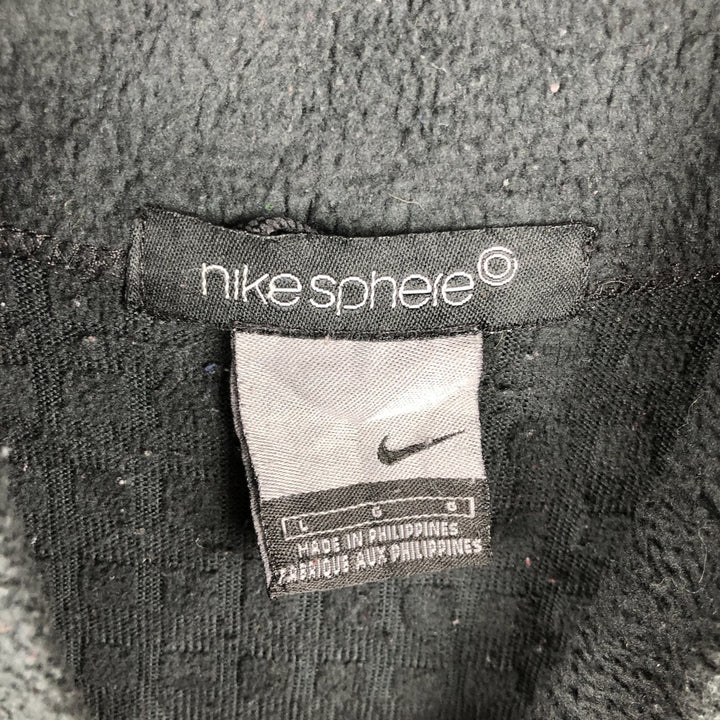 2000'S Nike Sphere Half-Zip Fleece Pullover, Men's Size L polyester black type Vintage Second Hand