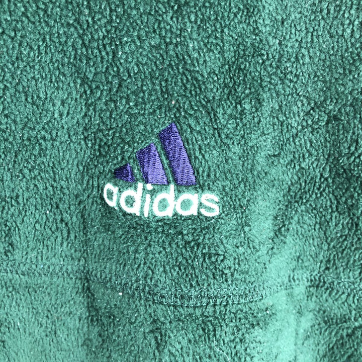Adidas Half-Zip Fleece Pullover, Men's XXL unclear green type Vintage Second Hand