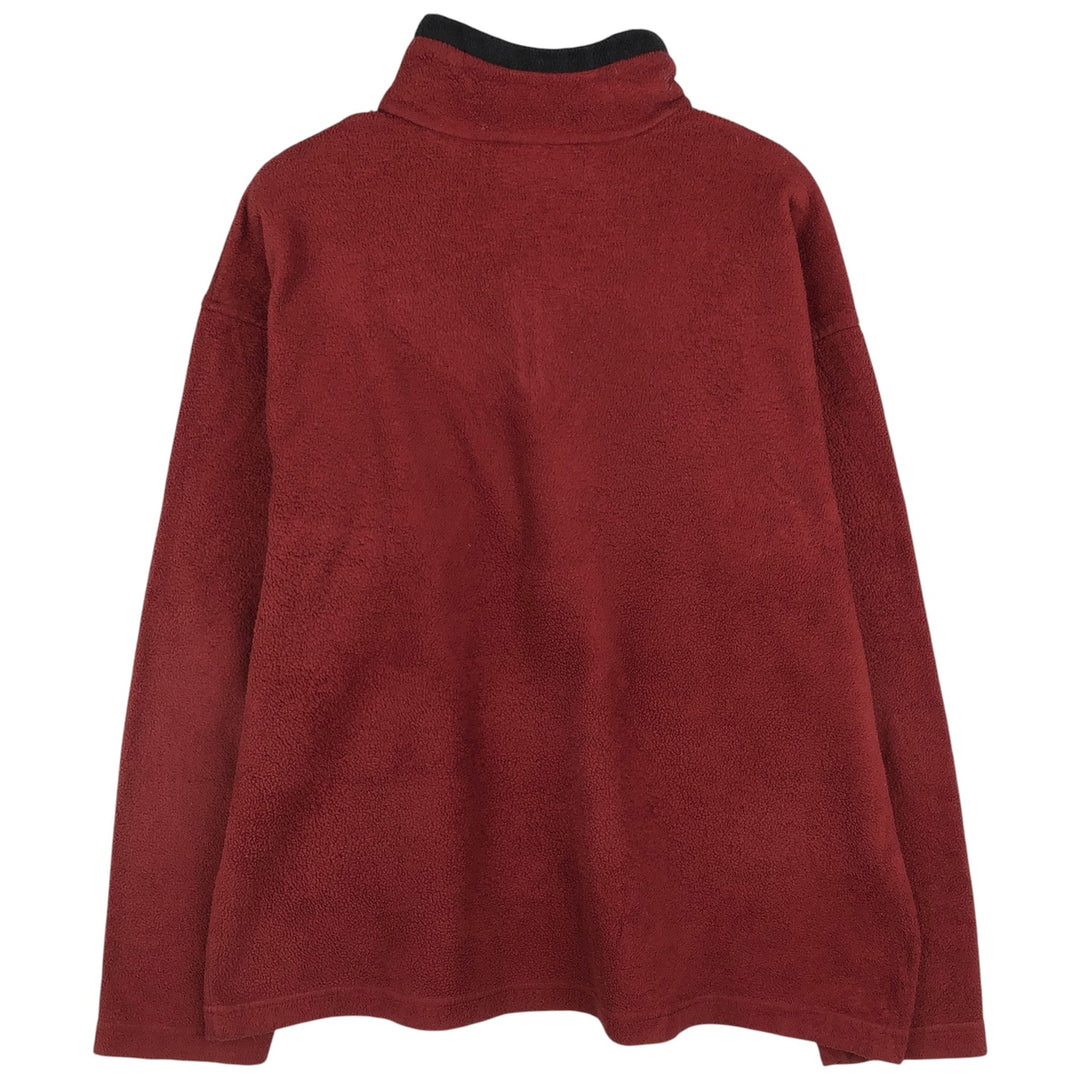 Vintage 90s-00'S Timberland Half-Zip Fleece Pullover, Men's Size L polyester red type Vintage Second Hand