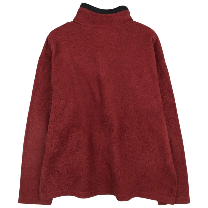 Vintage 90s-00'S Timberland Half-Zip Fleece Pullover, Men's Size L polyester red type Vintage Second Hand