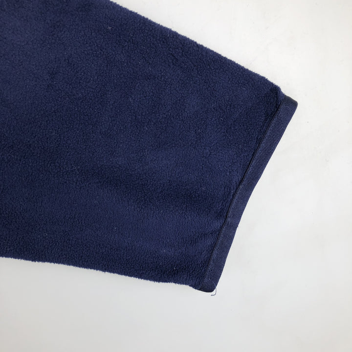 Vintage 90'S Ralph Lauren POLO GOLF Half-Snap Fleece Pullover, Men's XL polyester navy blue type Vintage Second Hand