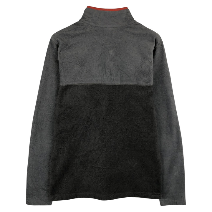 Columbia Half Snap Fleece Pullover, Men's Medium polyester gray type Vintage Second Hand