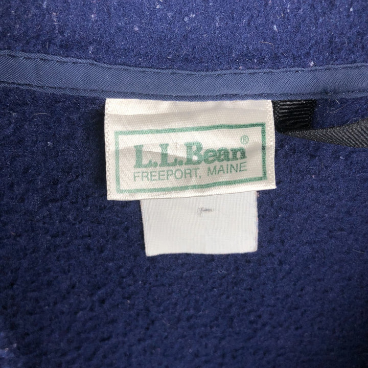 90s-00'S LLBean Half-Zip Fleece Pullover, Men's XXL unclear navy blue type Vintage Second Hand