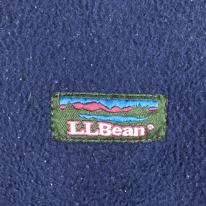 90s-00'S LLBean Half-Zip Fleece Pullover, Men's XXL unclear navy blue type Vintage Second Hand
