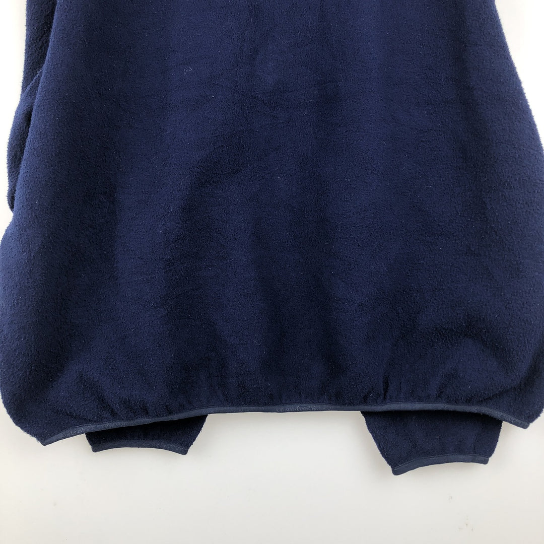90s-00'S LLBean Half-Zip Fleece Pullover, Men's XXL unclear navy blue type Vintage Second Hand