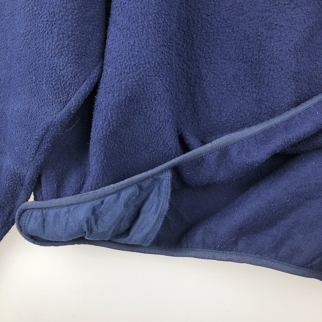 90s-00'S LLBean Half-Zip Fleece Pullover, Men's XXL unclear navy blue type Vintage Second Hand