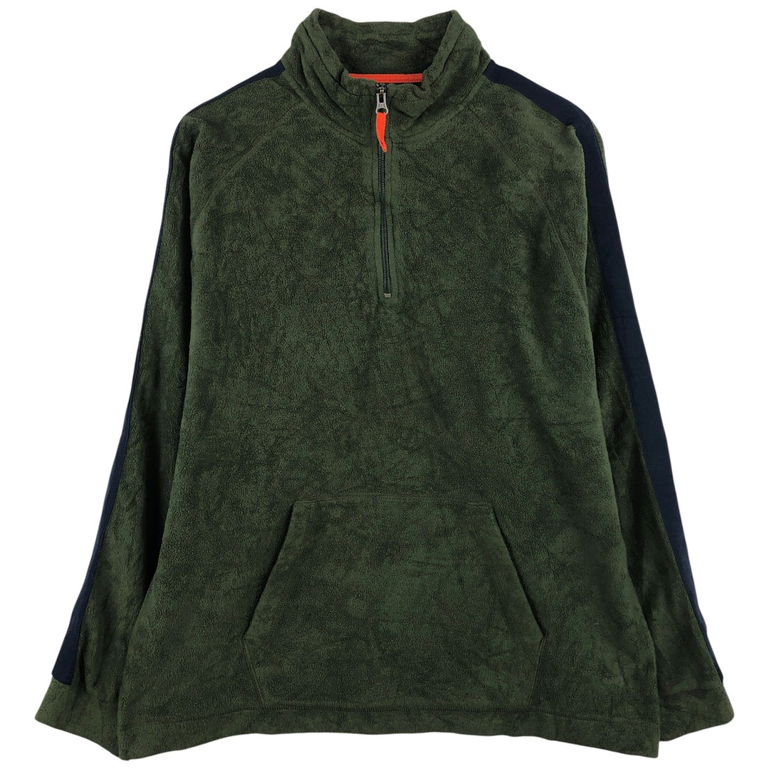 90'S GAP Vintage Half-Zip Fleece Pullover, Men's Size L polyester Green type dark green Vintage Second Hand