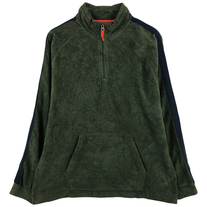 90'S GAP Vintage Half-Zip Fleece Pullover, Men's Size L polyester Green type dark green Vintage Second Hand