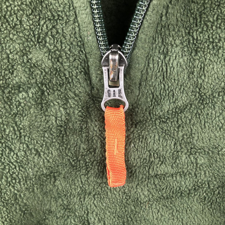 90'S GAP Vintage Half-Zip Fleece Pullover, Men's Size L polyester Green type dark green Vintage Second Hand