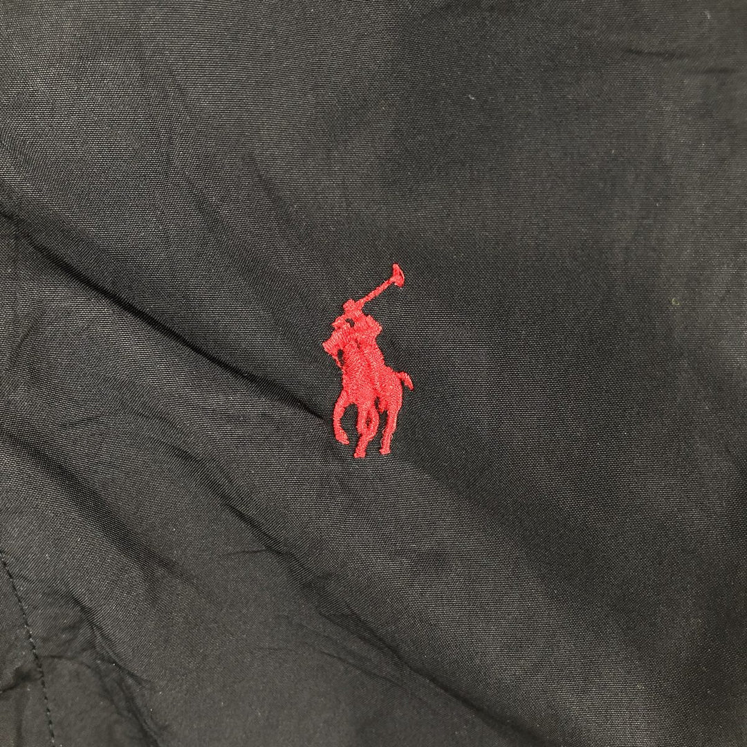 Ralph Lauren POLO by Ralph Lauren fleece jacket, men's size L polyester black type Vintage Second Hand
