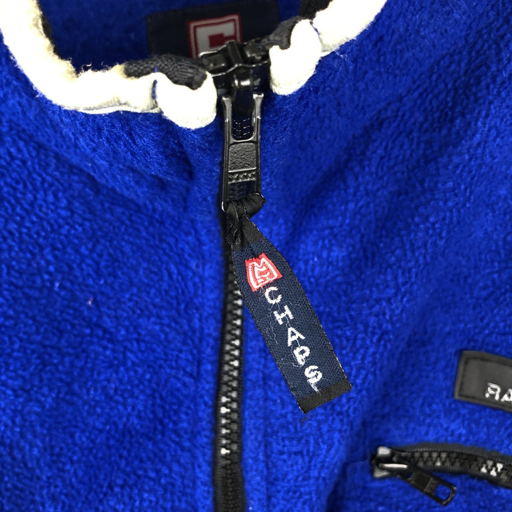 Ralph Lauren Chaps fleece jacket, made in Canada, size L. polyester blue type Vintage Second Hand