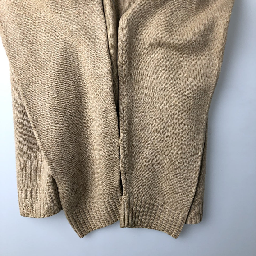 Burberry's BURBERRY LONDON Check Pattern V-Neck Lambswool Knit Sweater, Made in Spain, Women's Size Small Lamb wool Beige type Vintage Second Hand