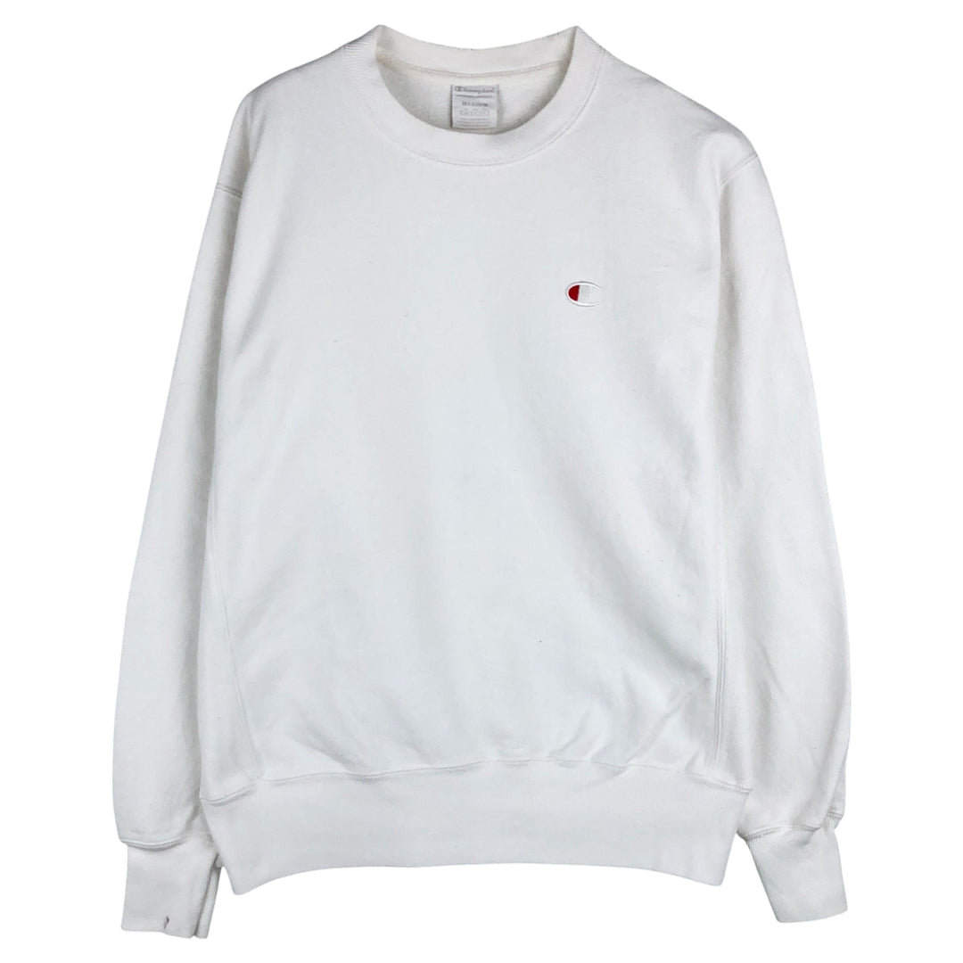 Champion REVERSE WEAVE Reverse Weave Logo Sweatshirt, Men's Size M cotton white type Vintage Second Hand