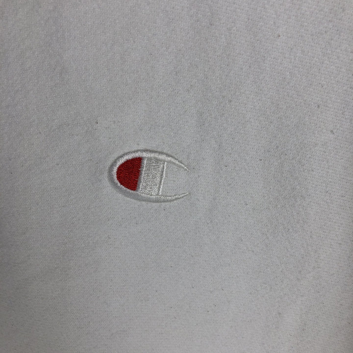 Champion REVERSE WEAVE Reverse Weave Logo Sweatshirt, Men's Size M cotton white type Vintage Second Hand