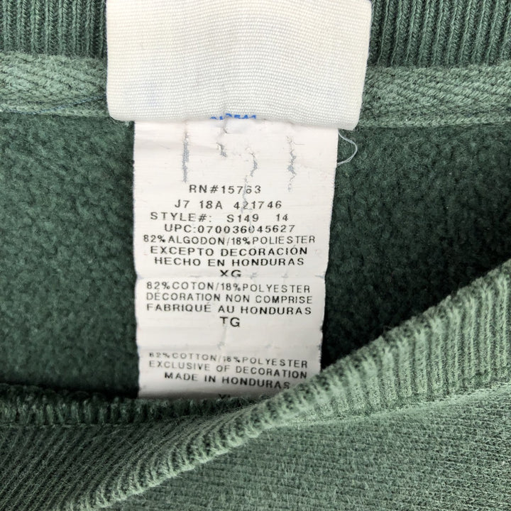 Champion Reverse Weave Reverse Weave Blank Sweatshirt, Men's Size XL cotton green type Vintage Second Hand