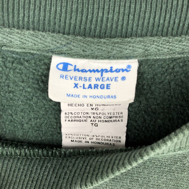 Champion Reverse Weave Reverse Weave Blank Sweatshirt, Men's Size XL cotton green type Vintage Second Hand