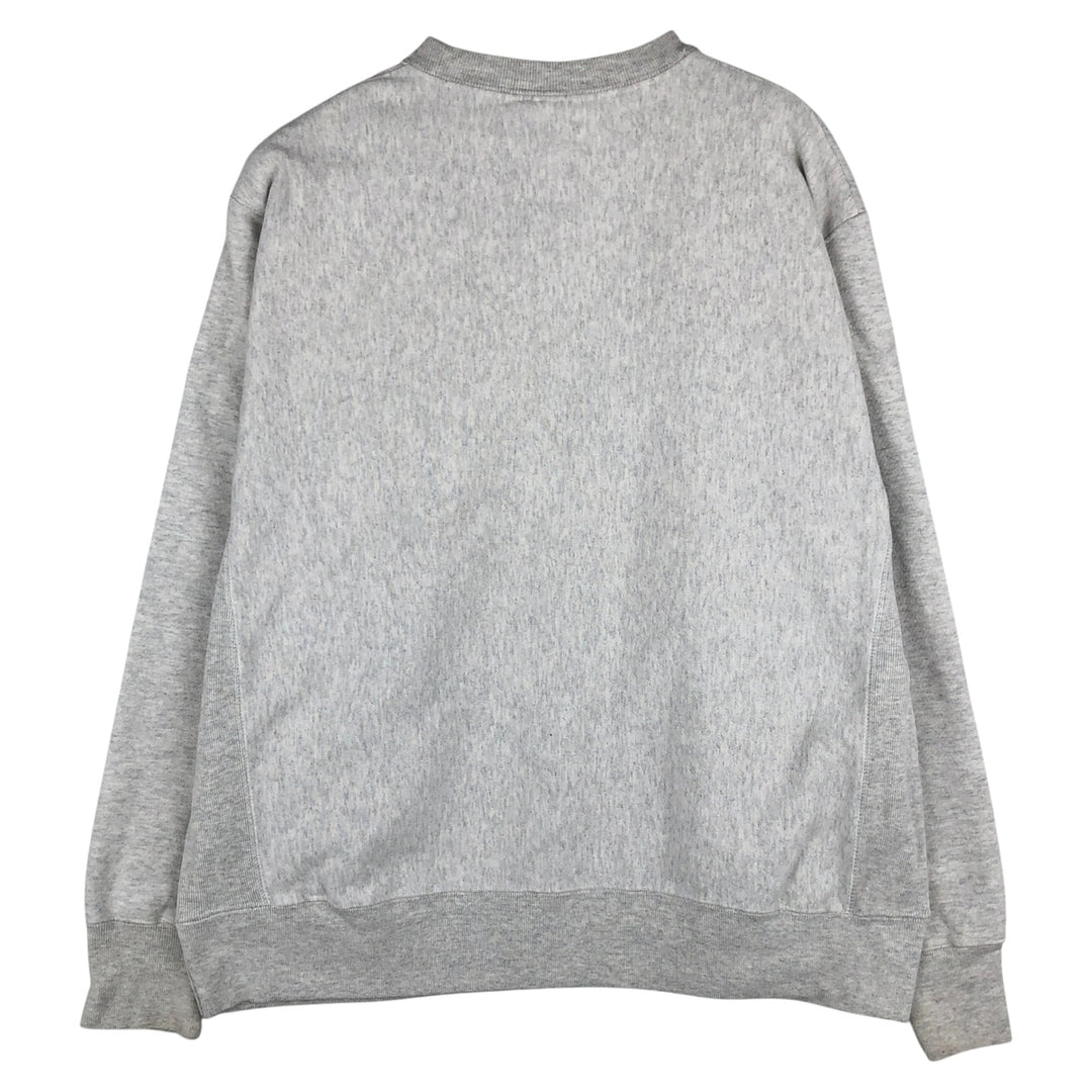 Champion REVERSE WEAVE Reverse Weave College Sweatshirt Trainer Men's L size cotton white type Vintage Second Hand