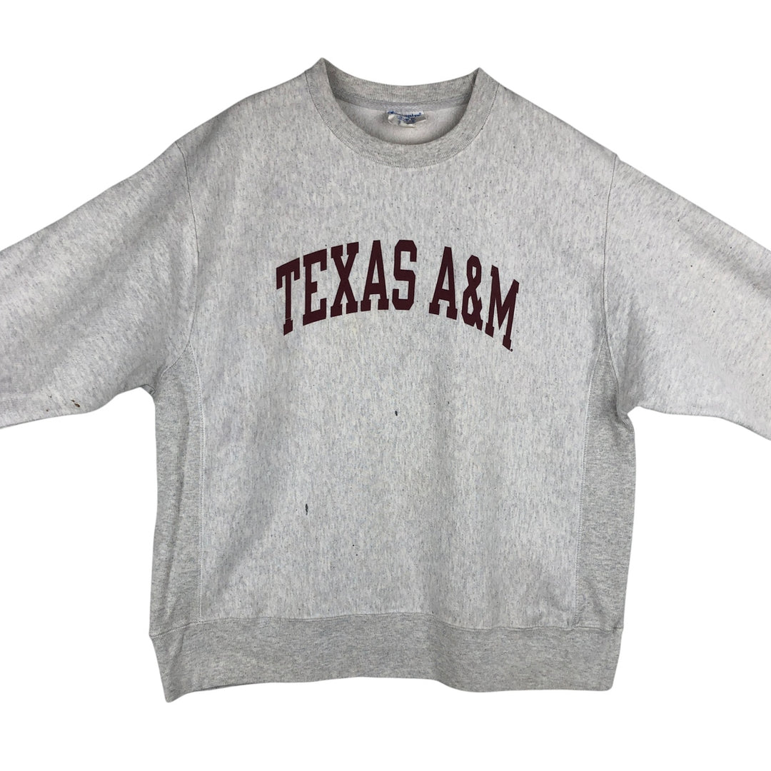 Champion REVERSE WEAVE Reverse Weave College Sweatshirt Trainer Men's L size cotton white type Vintage Second Hand