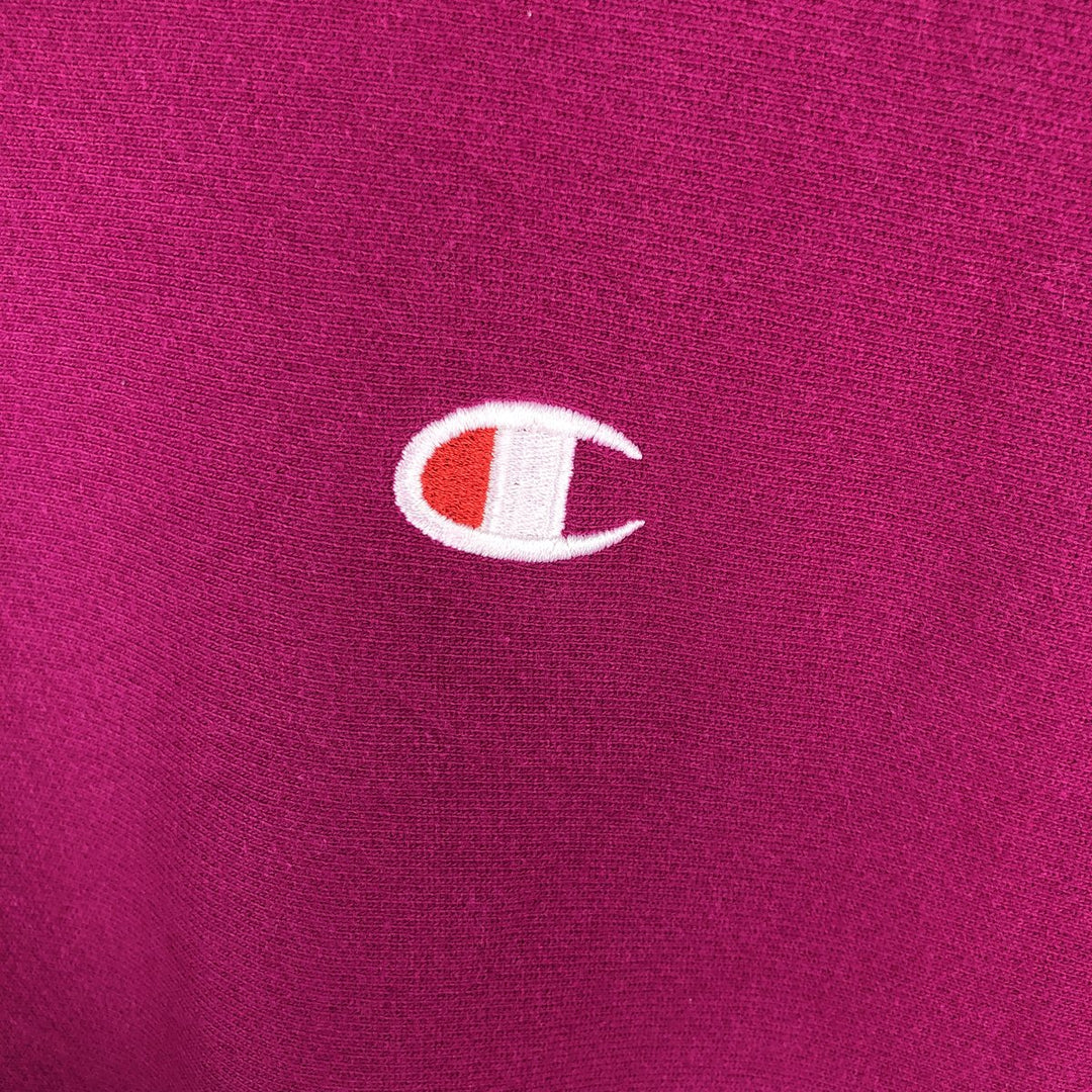 Champion Reverse Weave Logo Sweatshirt, Men's Size Small cotton Purple type red-purple Vintage Second Hand