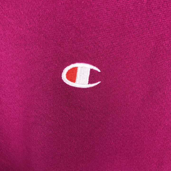 Champion Reverse Weave Logo Sweatshirt, Men's Size Small cotton Purple type red-purple Vintage Second Hand