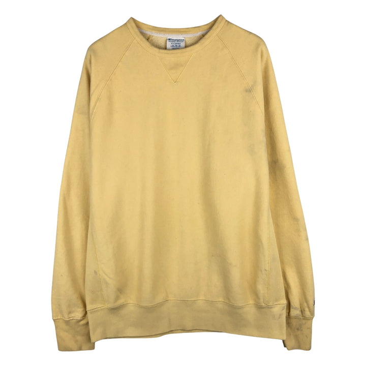 Champion Reverse Weave Reverse Weave Sweatshirt, Men's XL, No Weave, Solid Color cotton yellow type Vintage Second Hand