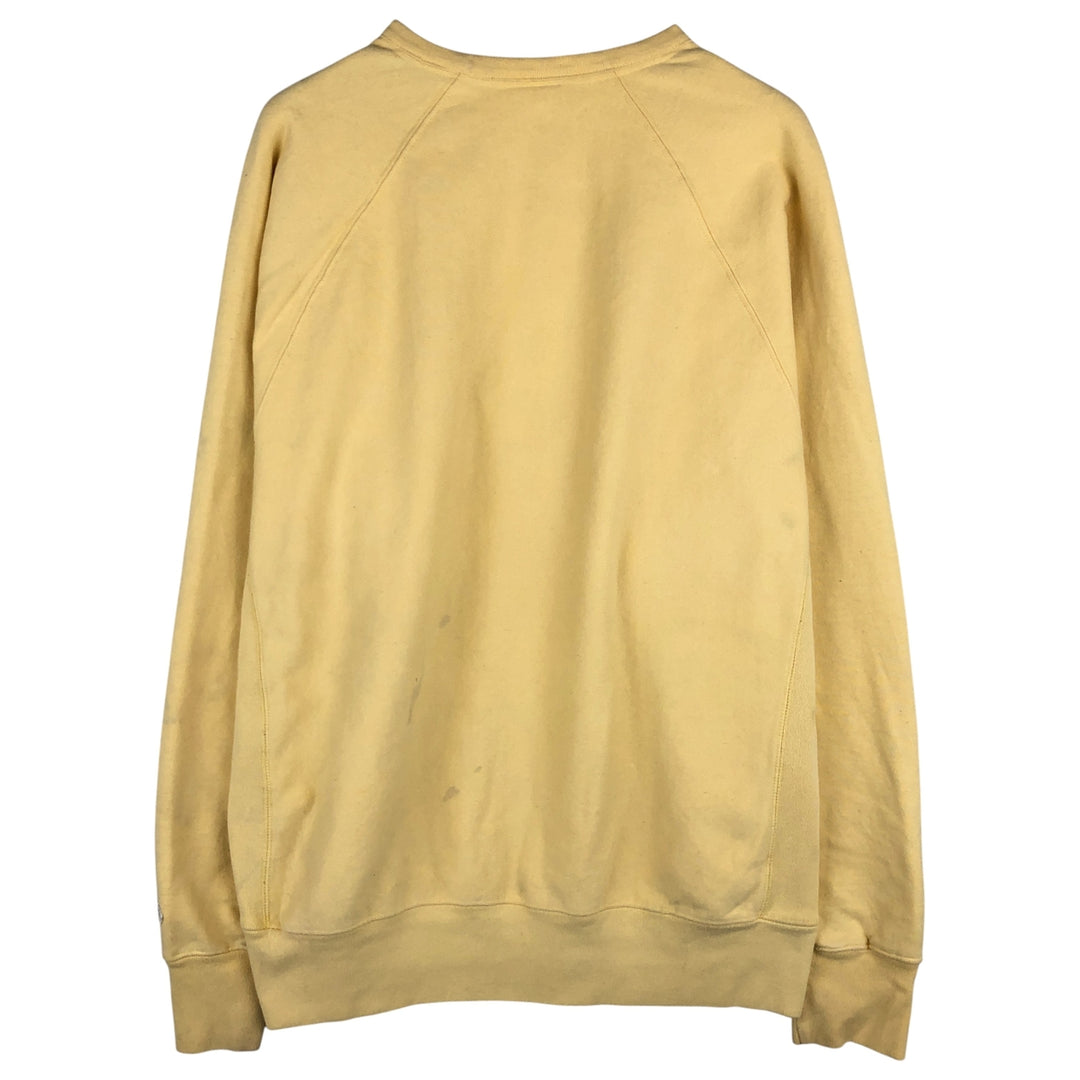 Champion Reverse Weave Reverse Weave Sweatshirt, Men's XL, No Weave, Solid Color cotton yellow type Vintage Second Hand