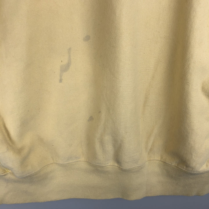 Champion Reverse Weave Reverse Weave Sweatshirt, Men's XL, No Weave, Solid Color cotton yellow type Vintage Second Hand