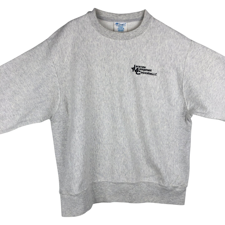 Champion Reverse Weave Advertising Sweatshirt, Men's Size L cotton white type Vintage Second Hand