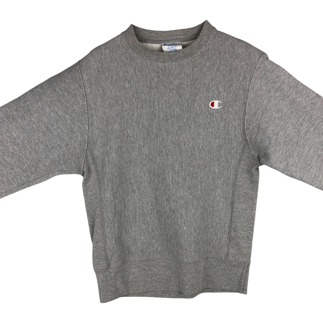 Champion Reverse Weave Logo Sweatshirt, Men's Size Small unclear gray type Vintage Second Hand