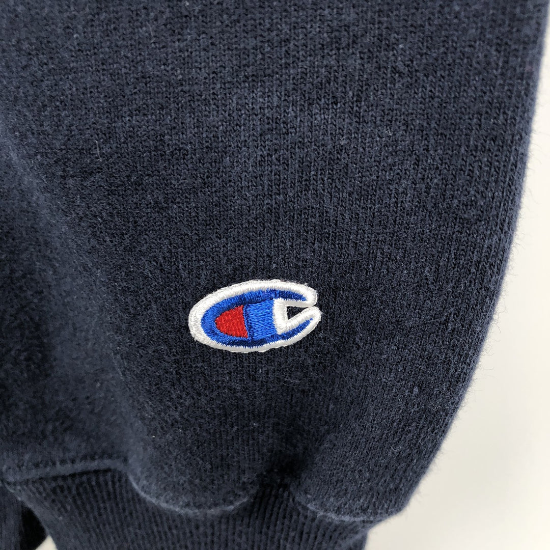 Champion Reverse Weave Logo Sweatshirt, Men's Size L cotton navy blue type Vintage Second Hand