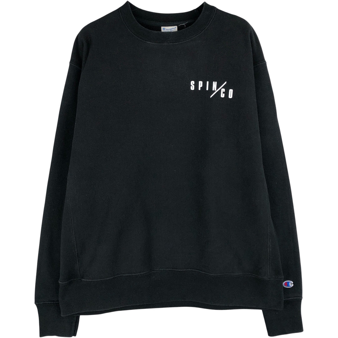 Champion Reverse Weave Logo Sweatshirt, Men's Size L cotton black type Vintage Second Hand