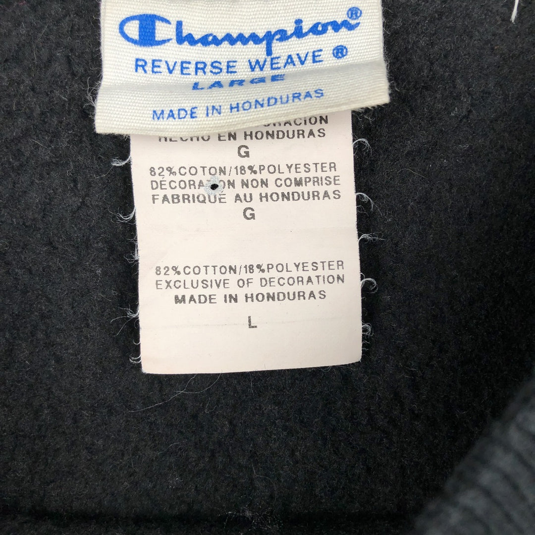 Champion Reverse Weave Logo Sweatshirt, Men's Size L cotton black type Vintage Second Hand