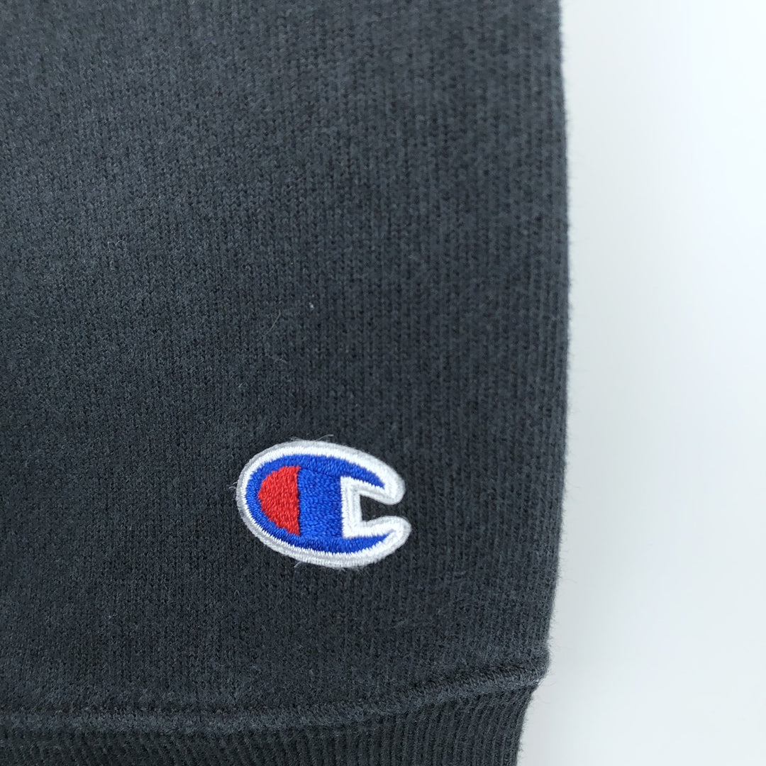 Champion Reverse Weave Logo Sweatshirt, Men's Size L cotton black type Vintage Second Hand