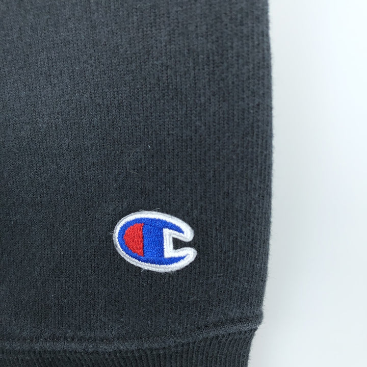 Champion Reverse Weave Logo Sweatshirt, Men's Size L cotton black type Vintage Second Hand
