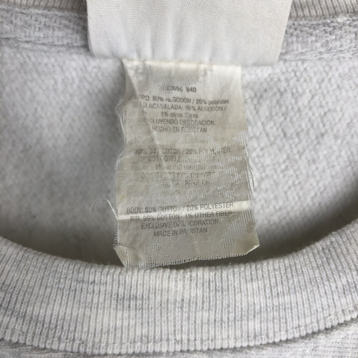 Champion Reverse Weave College Character Sweatshirt, Men's Size L cotton pale white type Vintage Second Hand