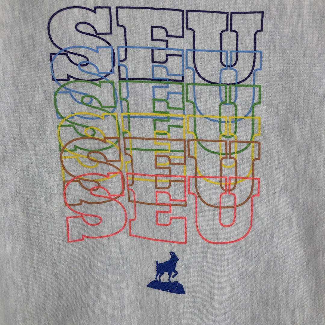 Champion Reverse Weave College Character Sweatshirt, Men's Size L cotton pale white type Vintage Second Hand