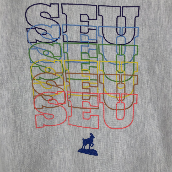 Champion Reverse Weave College Character Sweatshirt, Men's Size L cotton pale white type Vintage Second Hand