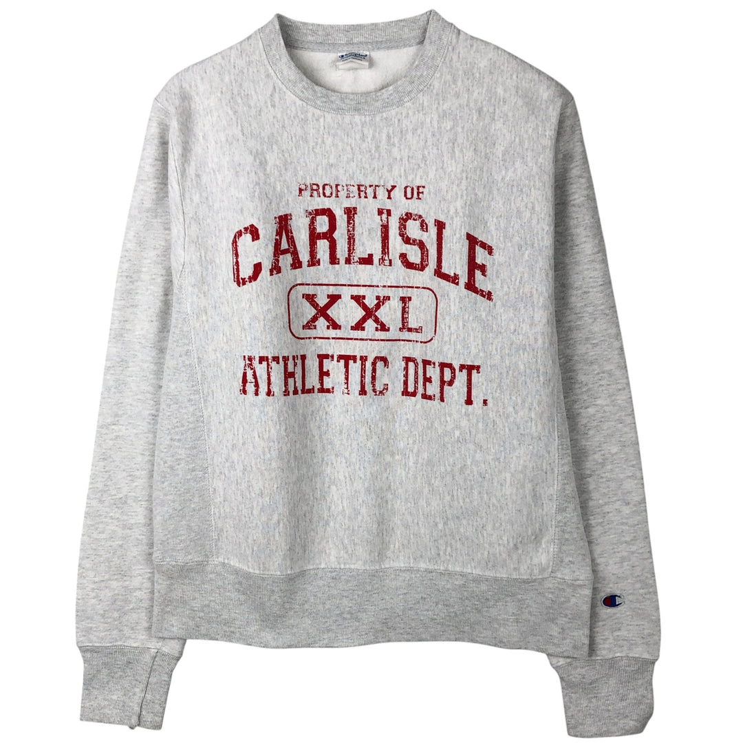 Champion REVERSE WEAVE Reverse Weave Print Sweatshirt, Men's Size Small unclear gray type Vintage Second Hand