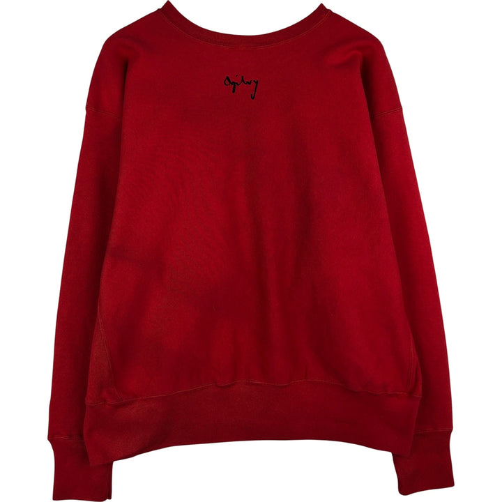 2000'S Champion REVERSE WEAVE Reverse Weave Embroidered Sweatshirt, Men's XL cotton red type Vintage Second Hand