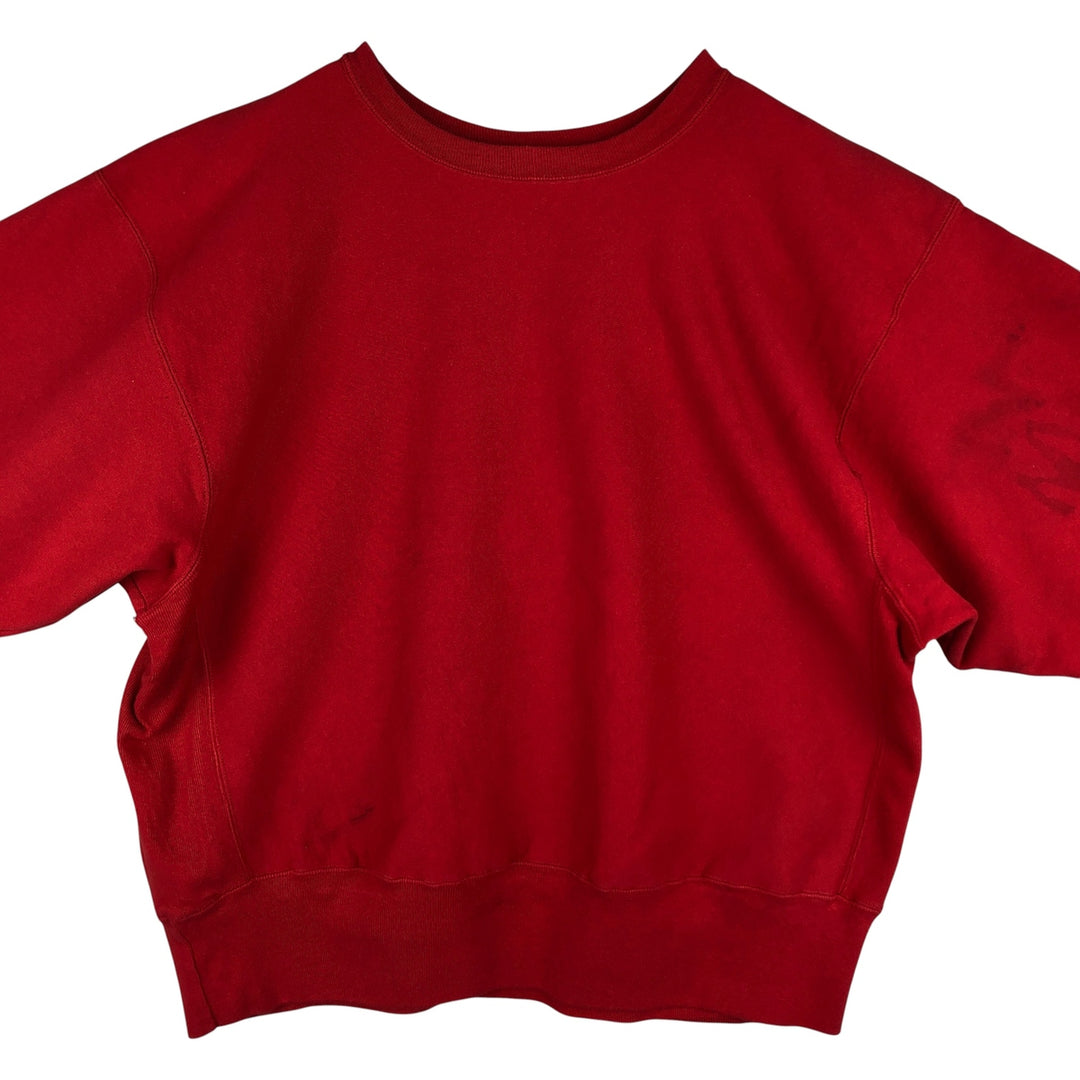 2000'S Champion REVERSE WEAVE Reverse Weave Embroidered Sweatshirt, Men's XL cotton red type Vintage Second Hand