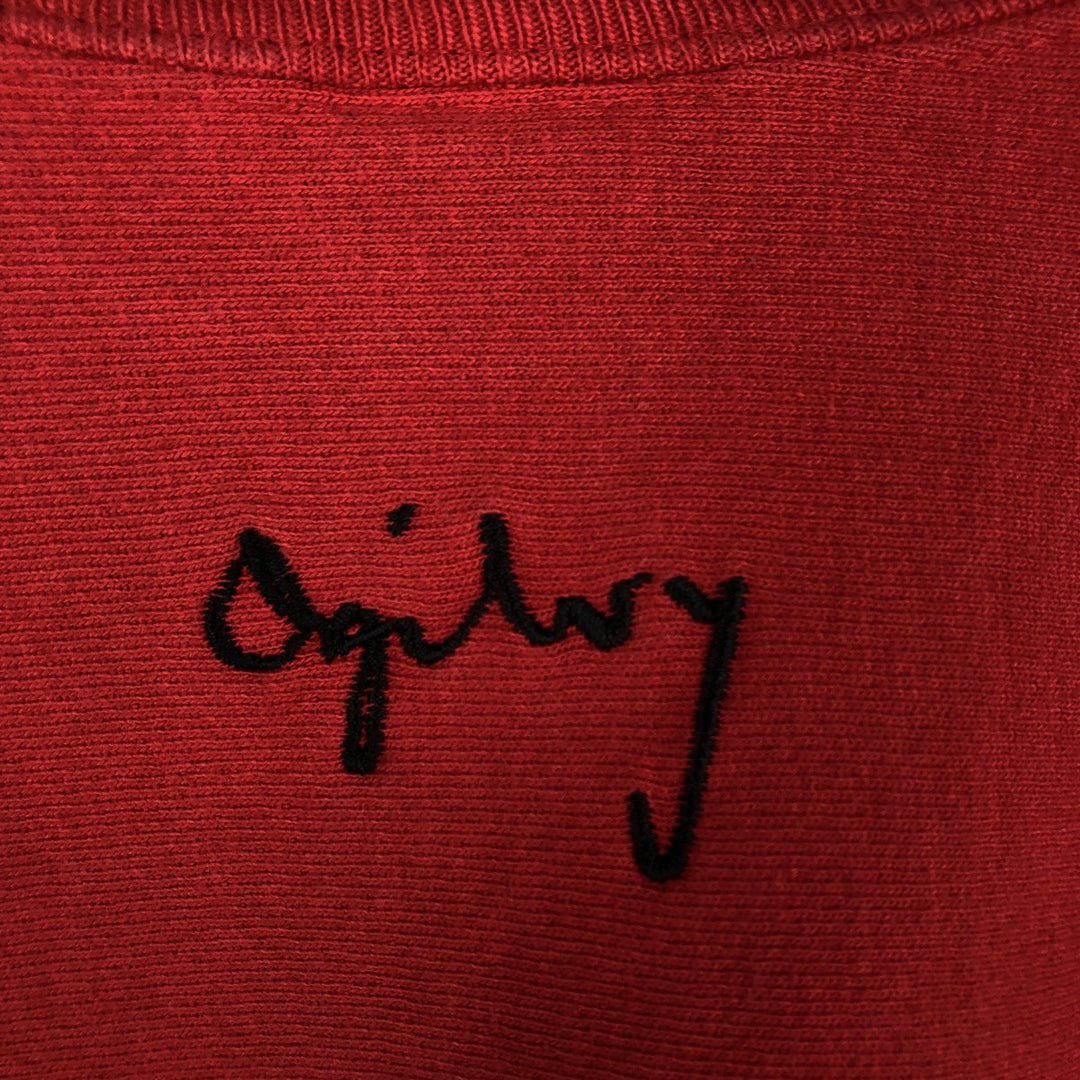 2000'S Champion REVERSE WEAVE Reverse Weave Embroidered Sweatshirt, Men's XL cotton red type Vintage Second Hand