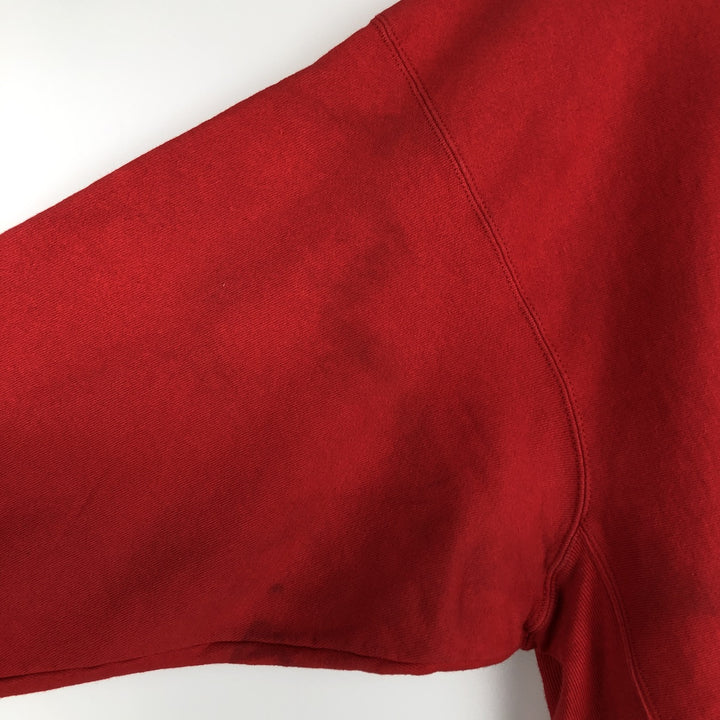 2000'S Champion REVERSE WEAVE Reverse Weave Embroidered Sweatshirt, Men's XL cotton red type Vintage Second Hand
