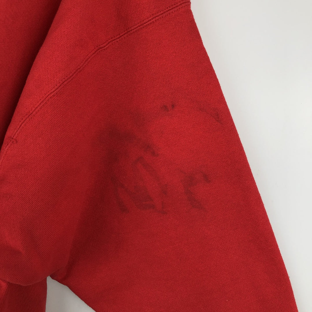 2000'S Champion REVERSE WEAVE Reverse Weave Embroidered Sweatshirt, Men's XL cotton red type Vintage Second Hand